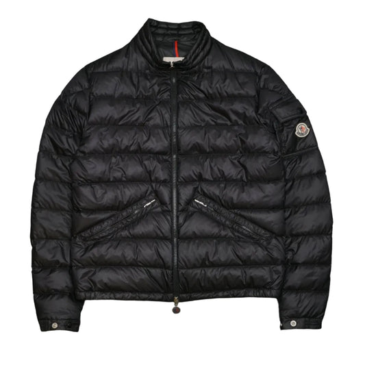 Moncler Agay Giubbotto Black Jacket - Moncler - SecondPlace
