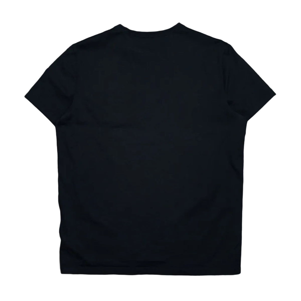 Pre-owned Moncler navy cotton logo T-shirt with plain back, back view