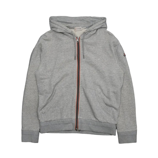Moncler Maglia Cardigan Grey Zip Hoodie - Moncler - SecondPlace