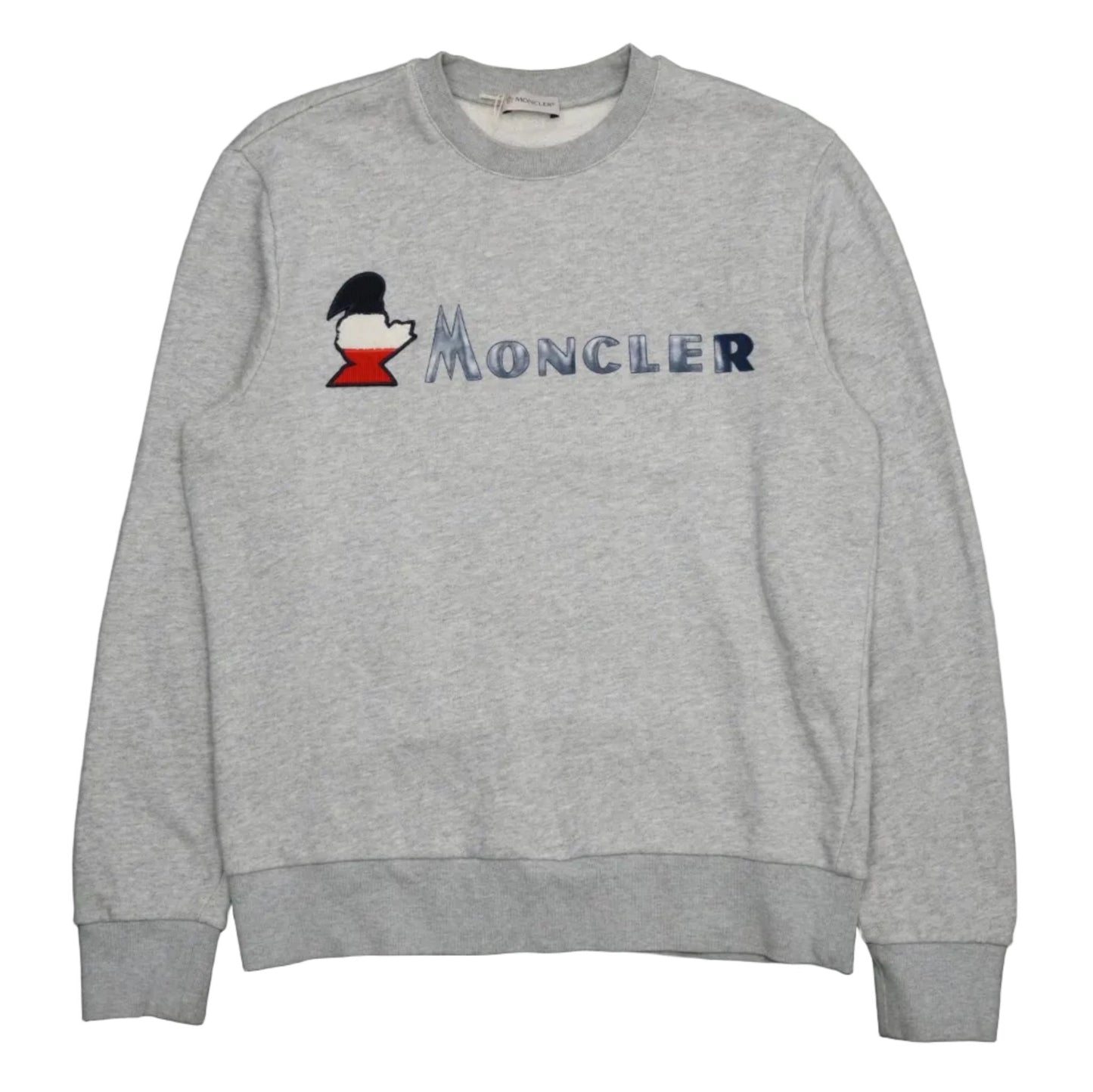 Moncler Maglia Gircollo Grey Crewneck - Moncler - SecondPlace
