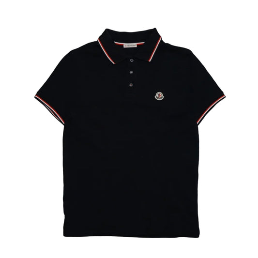 Moncler Maglia Polo Manica Corta Navy Blue Pike - Moncler - SecondPlace