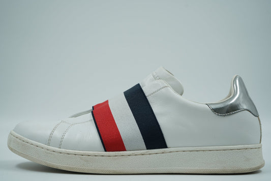 Moncler Red/White/Navy Strap White Sneakers - Moncler - SecondPlace