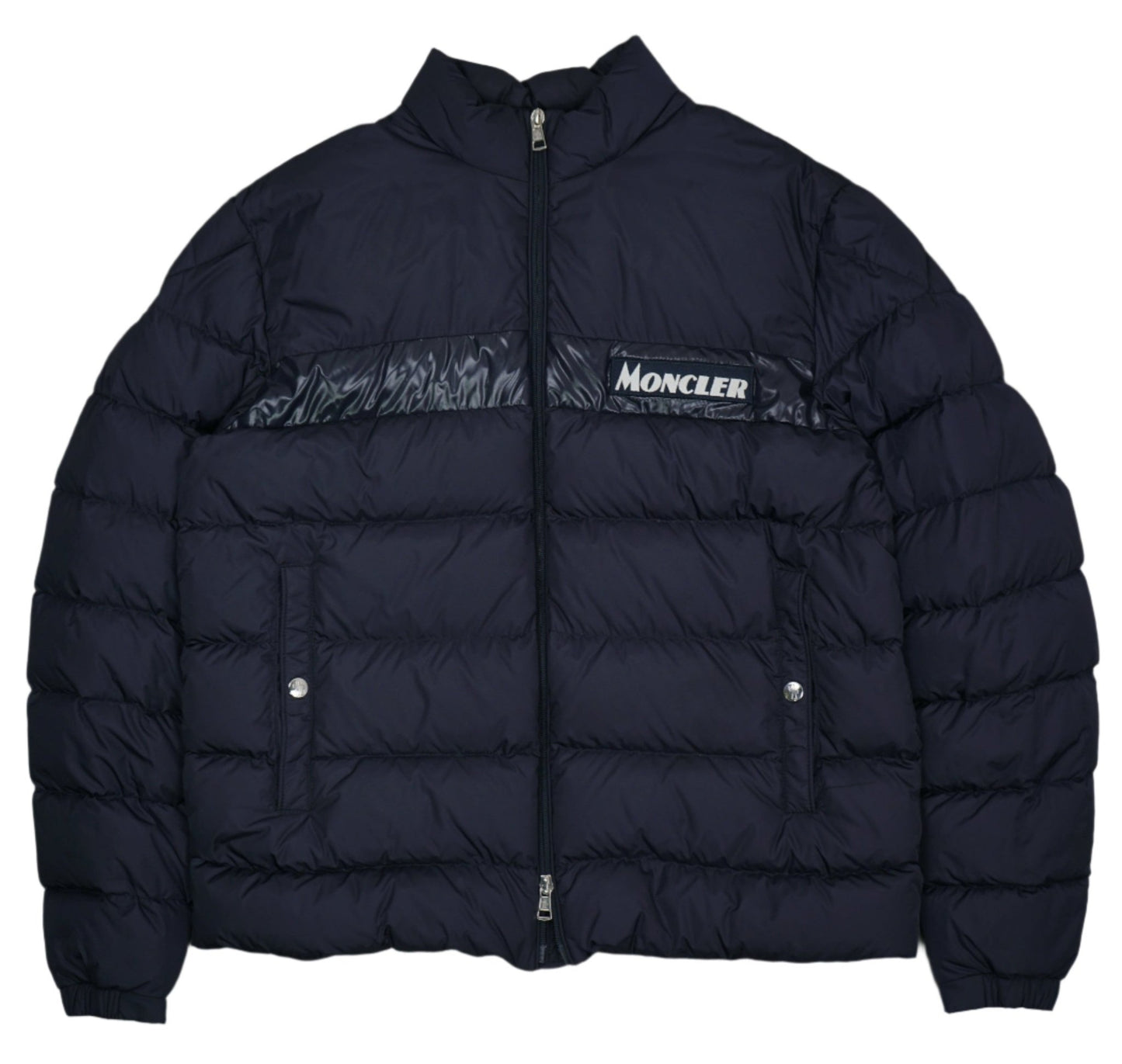 Moncler Services Giubbotto Navy Blue Jacket - Moncler - SecondPlace