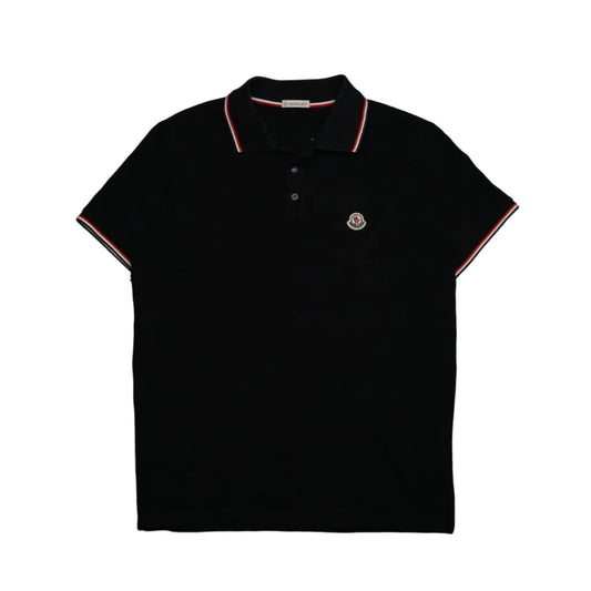 Moncler SS Polo Black Pike - Moncler - SecondPlace
