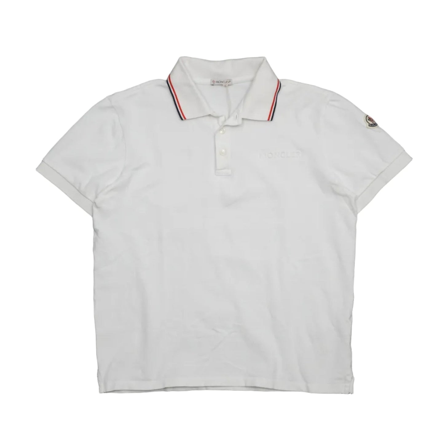 Moncler SS Polo White Pike - Moncler - SecondPlace