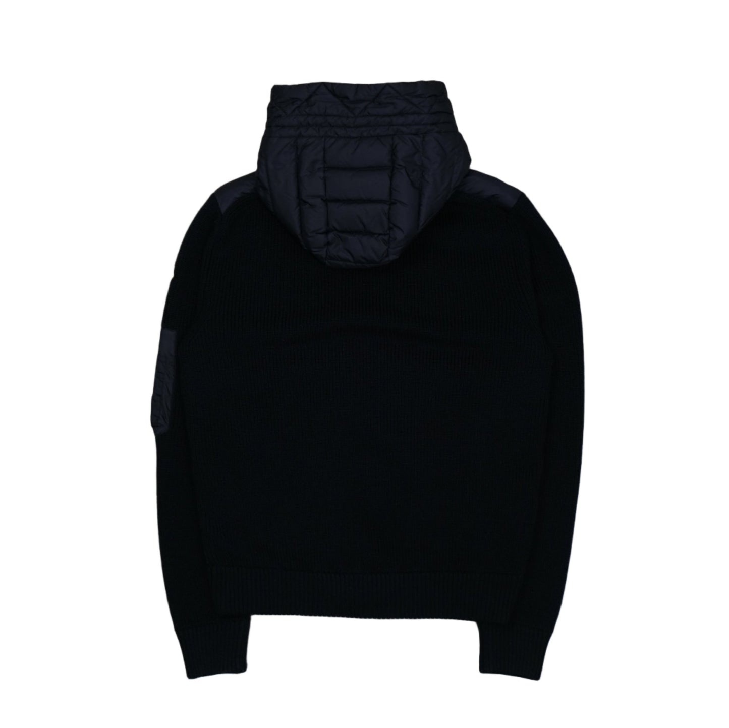 Moncler Tricot Hood Blue Navy Cardigan - Moncler - SecondPlace