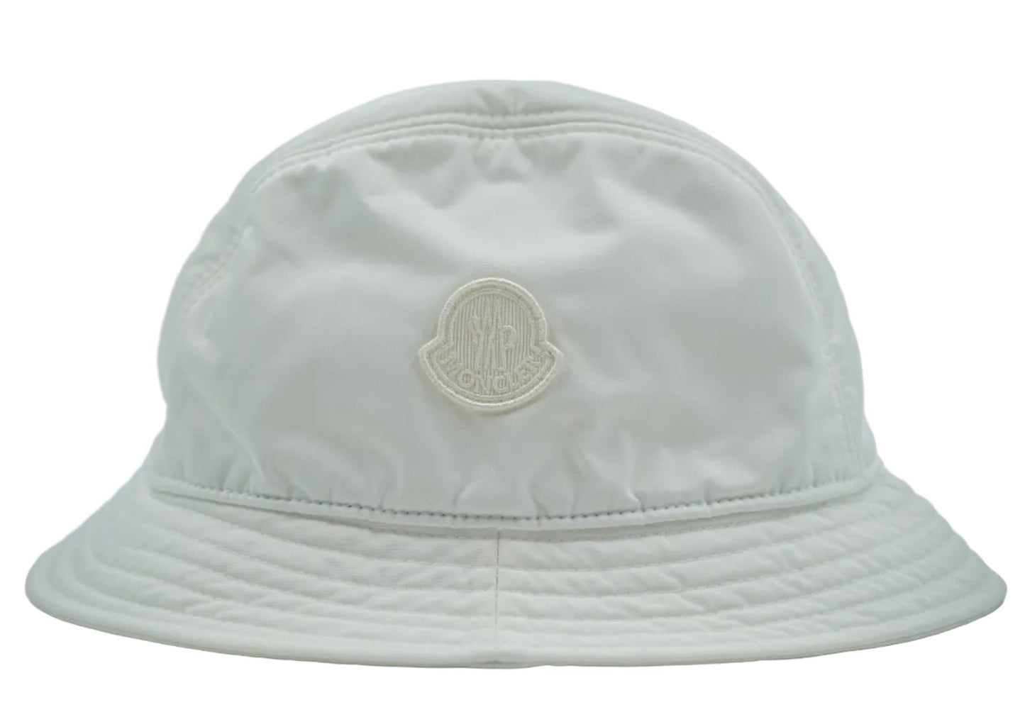 Moncler White Logo Bucket Hat - Moncler - SecondPlace