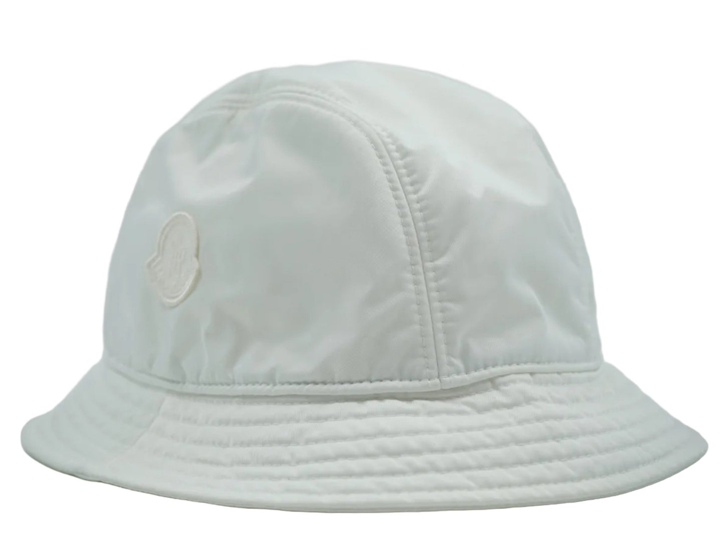 Moncler White Logo Bucket Hat - Moncler - SecondPlace