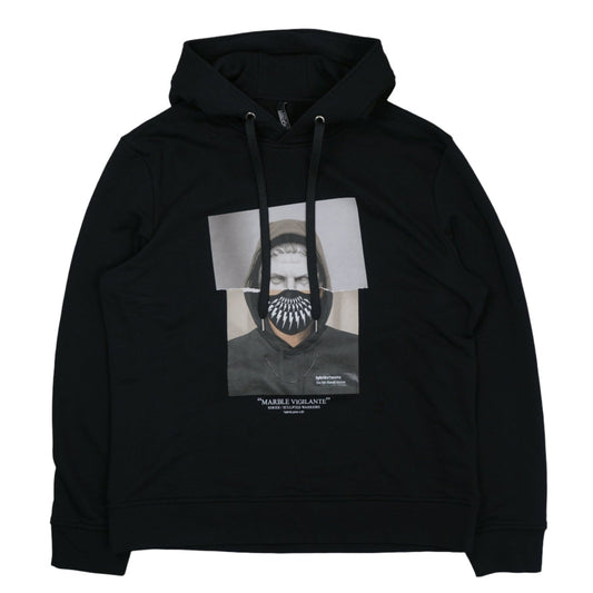 Neil Barett Marble Vigilante Black Hoodie - Neil Barett - SecondPlace