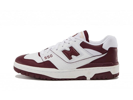 New Balance 550 White Burgundy - New Balance - SecondPlace