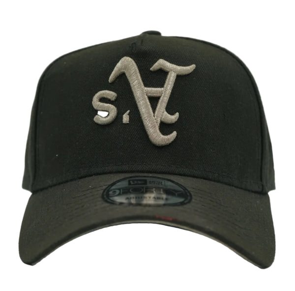 New Era Oakland As Upside Down Black Cap