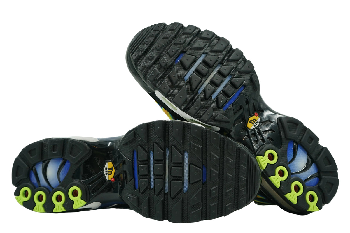 Brand new Nike Air Max Plus TN Heat Map, outsole view with black rubber tread