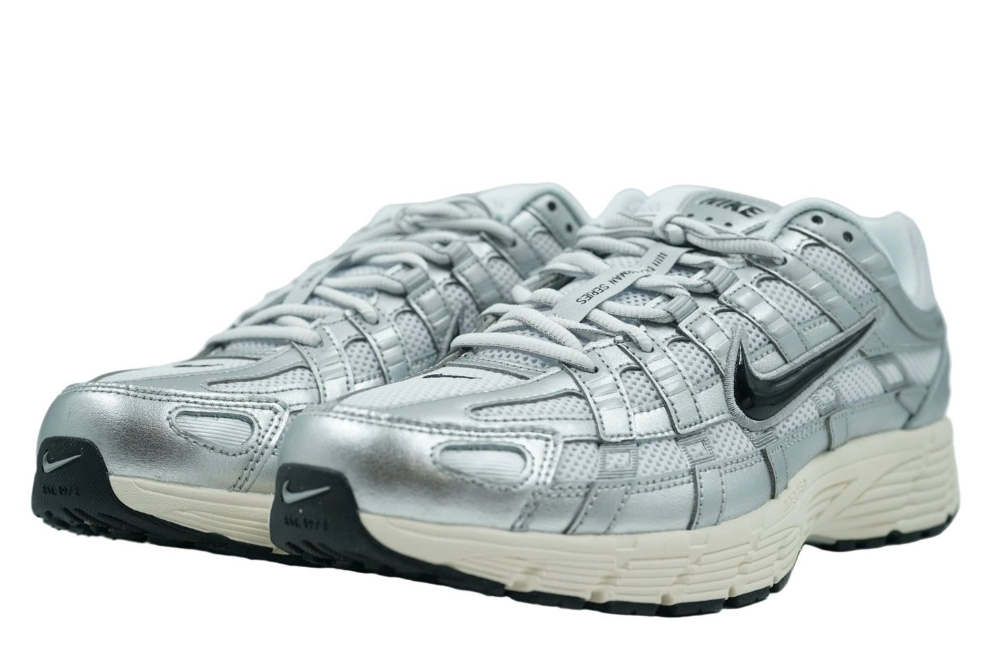 Nike P-6000 White Metallic Silver Flat Silver Black - Nike - SecondPlace