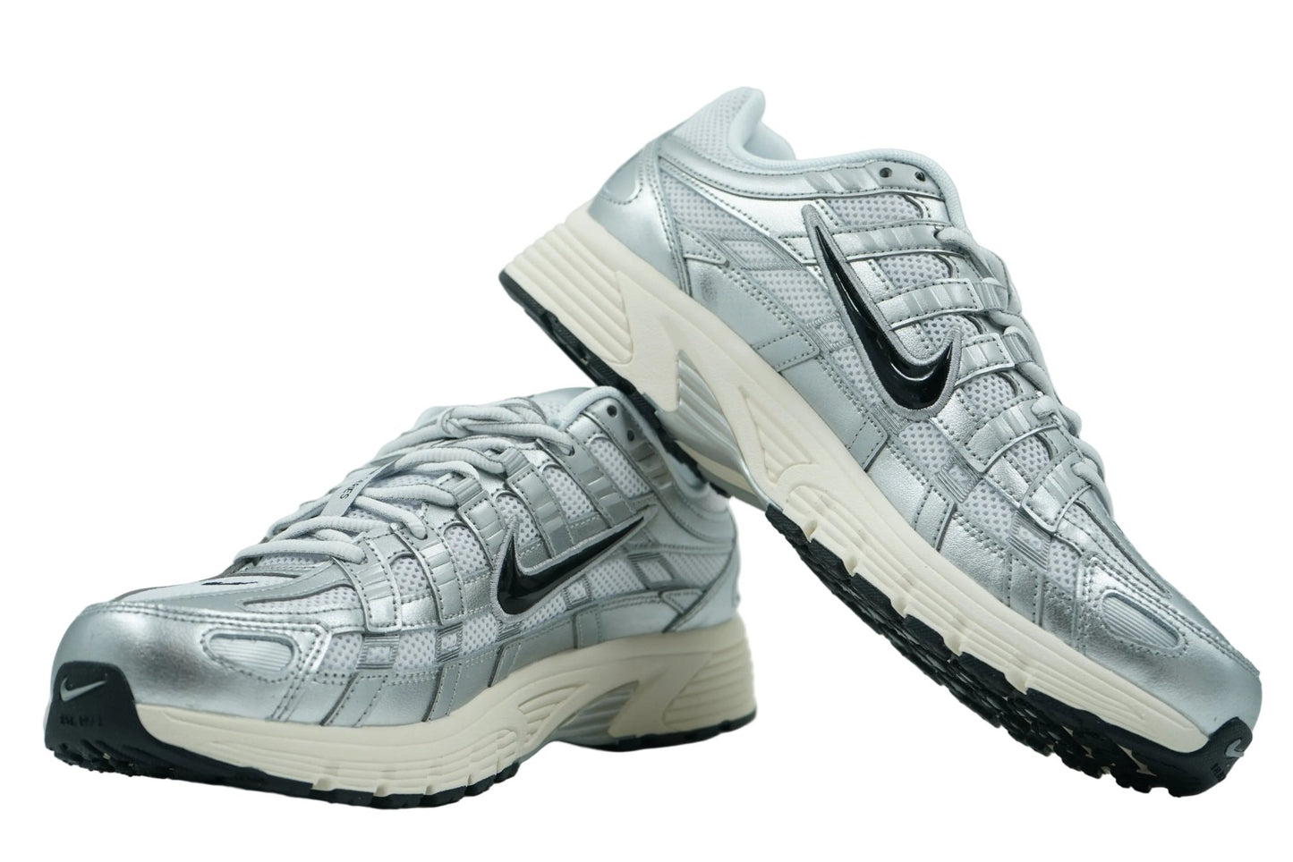Nike P-6000 White Metallic Silver Flat Silver Black - Nike - SecondPlace