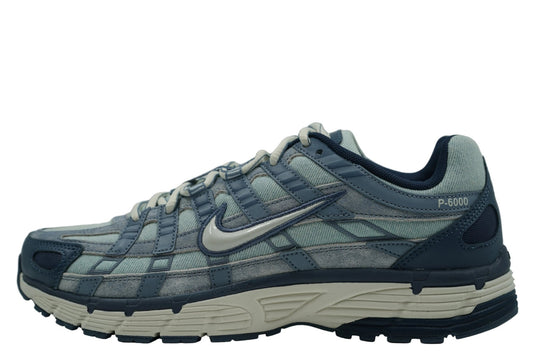 Nike P-6000 'Worn Blue' featuring a washed denim textile upper with suede overlays and a soft pearl Swoosh. Casual retro sneaker available at our Malmö store or order online now.