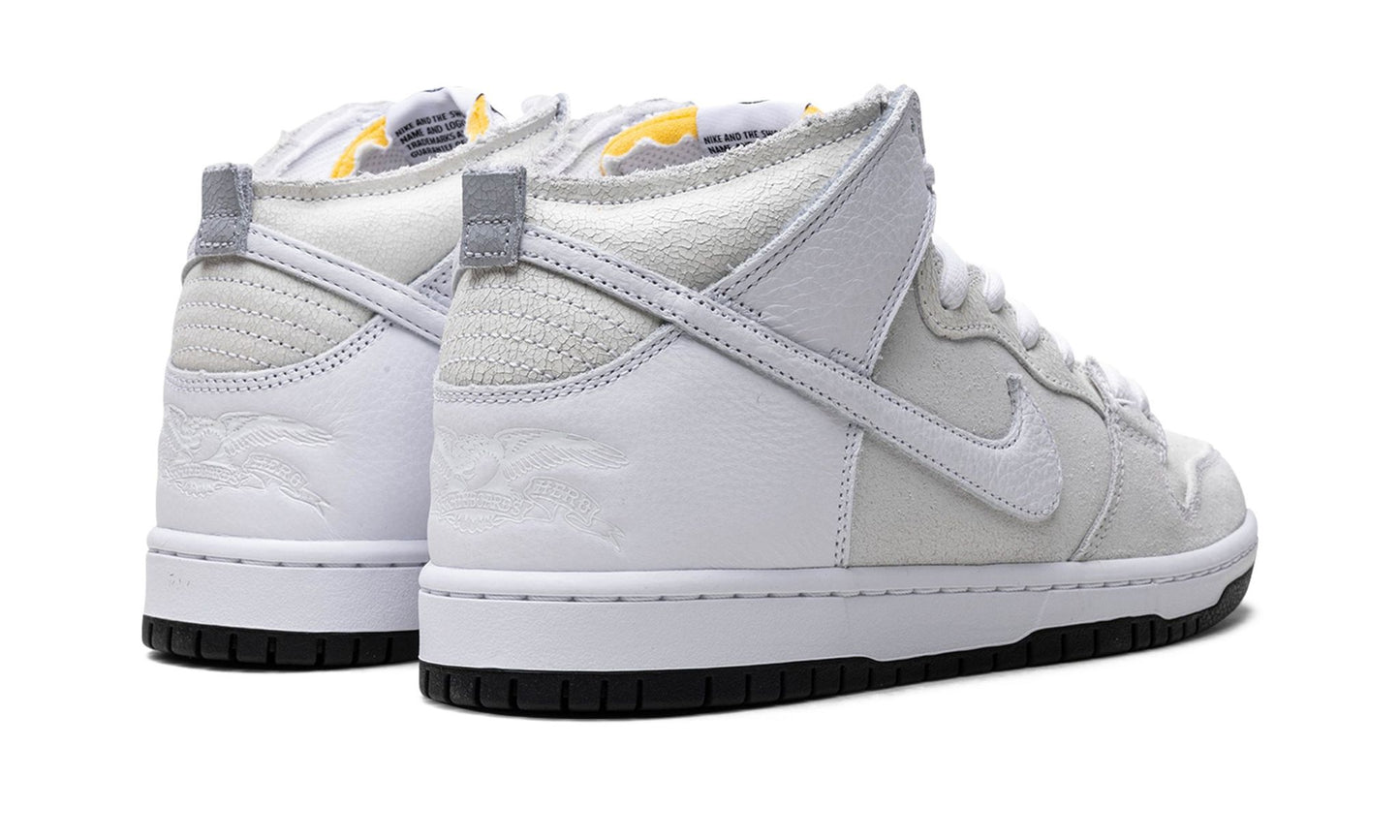 SB Dunk High AntiHero White Black