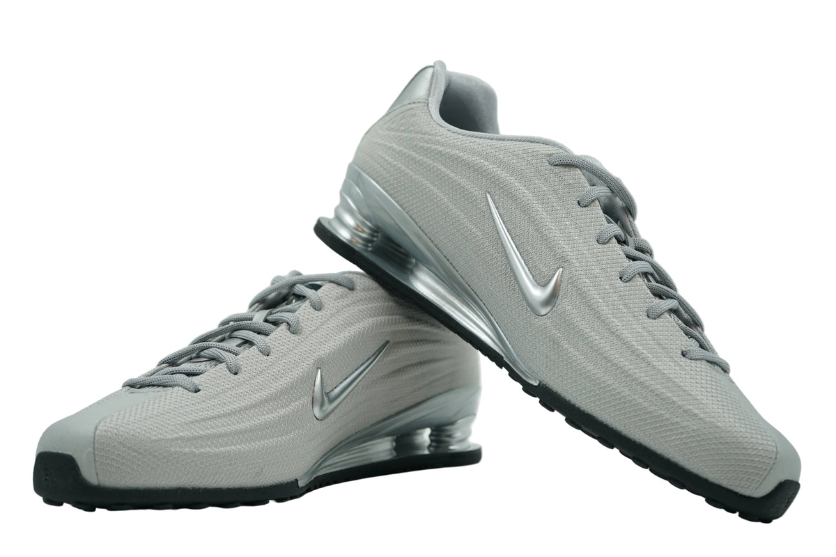 Pair of brand new Nike Shox Z Metallic Silver in grey mesh with metallic silver details and black sole