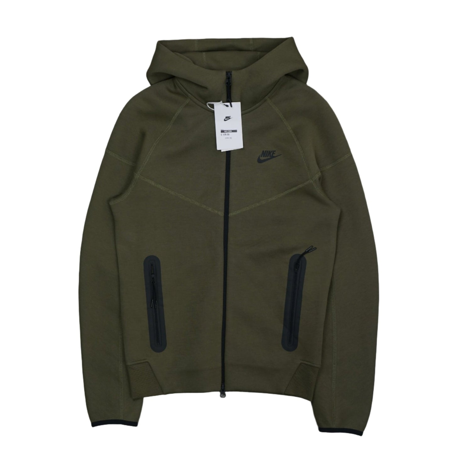Nike Tech Fleece Mens Olive Track Top - Nike - SecondPlace