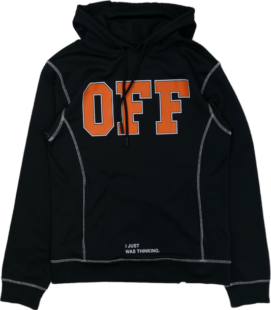 Off - White Off Orange Logo Black Hoodie - Off - White - SecondPlace