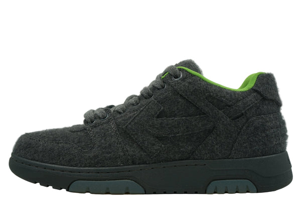 Off-White Out Of Office OOO Grey Green Low Tops