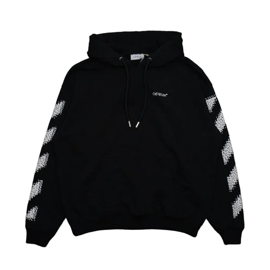 Off-White Pixel Diag Black/White Skate Hoodie - Off-White - SecondPlace