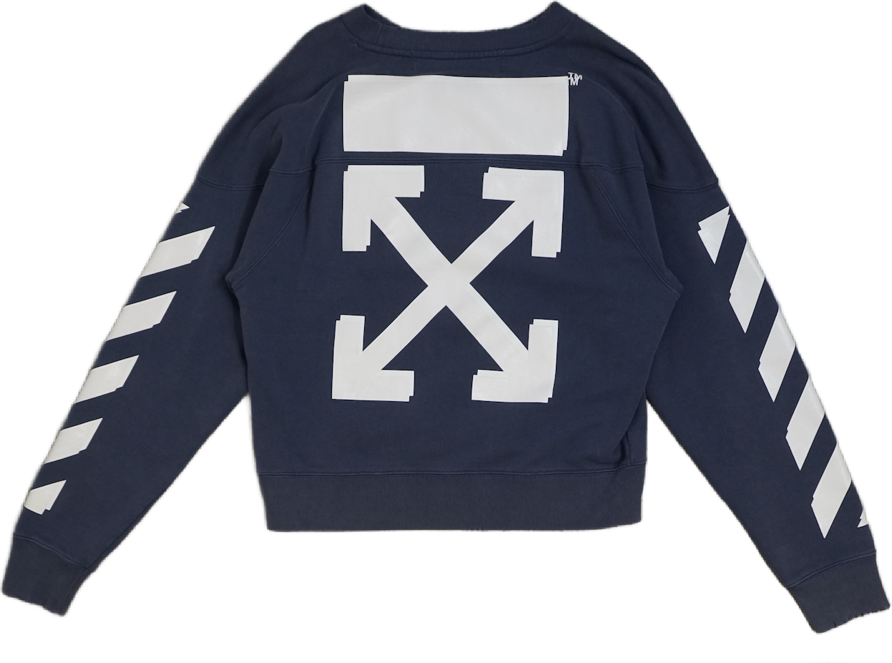 Off-White Champion Dark Blue Crewneck