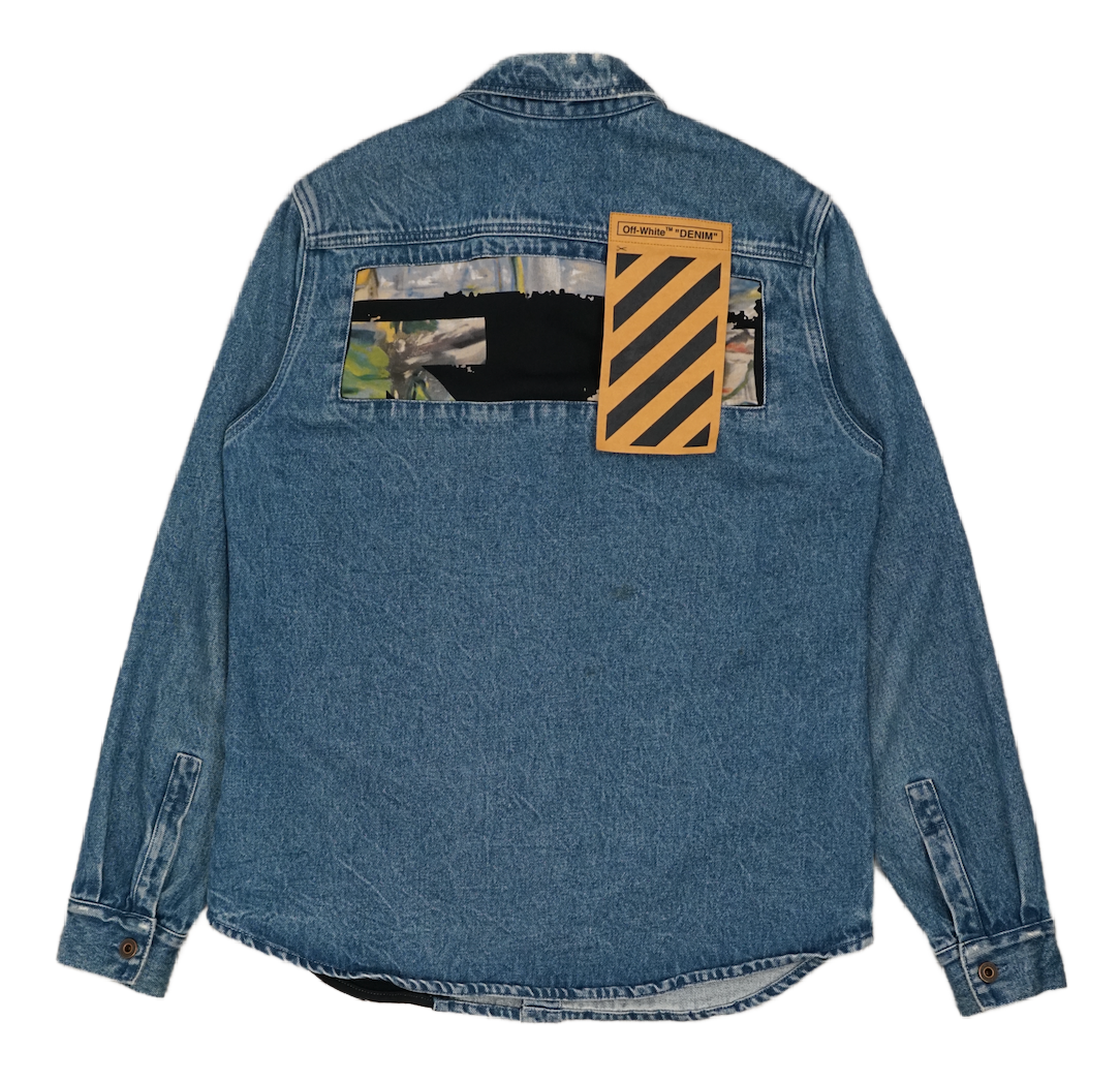 Off-White 2019 Blue Denim Jeansjacka