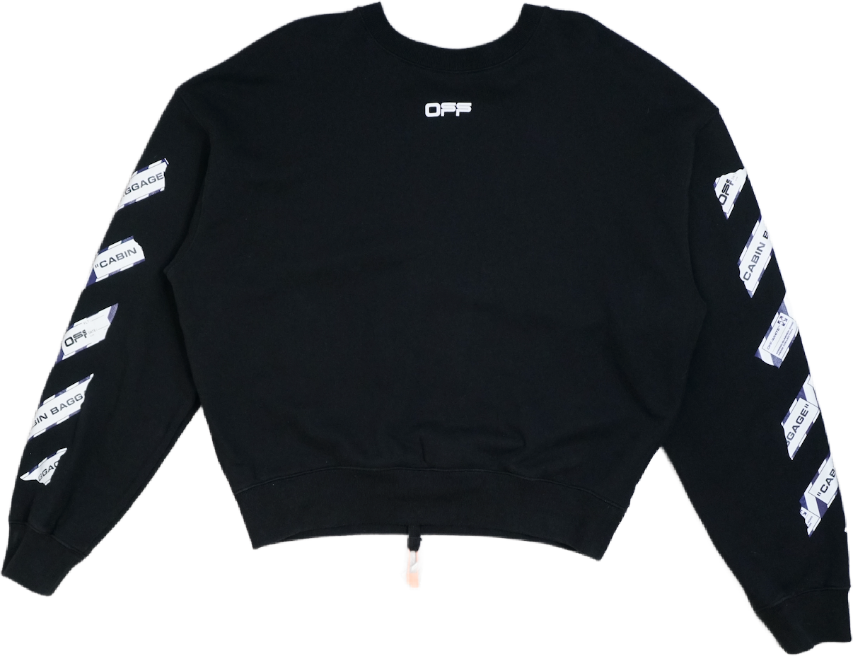 Off-White Tape Black Sweatshirt