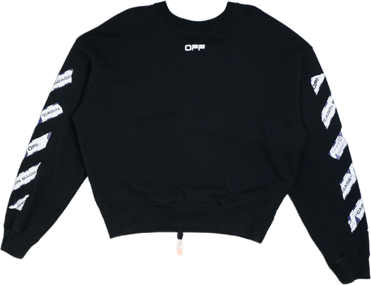 Off-White Tape Black Sweatshirt