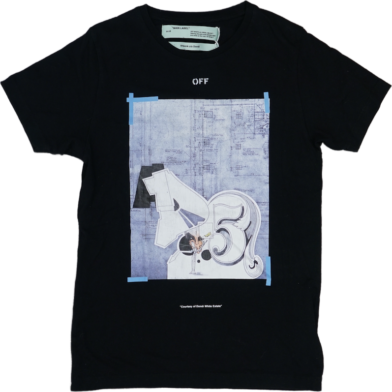 Off-White Dondi White Square Black T-Shirt