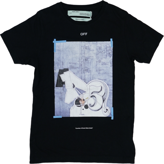 Off-White Dondi White Square Black T-Shirt