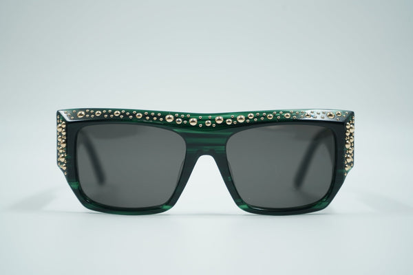 Palm Angels Casablanca Coystal Brushed Green Sunglasses