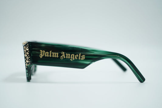 Palm Angels Casablanca Coystal Brushed Green Sunglasses - Palm Angels - SecondPlace