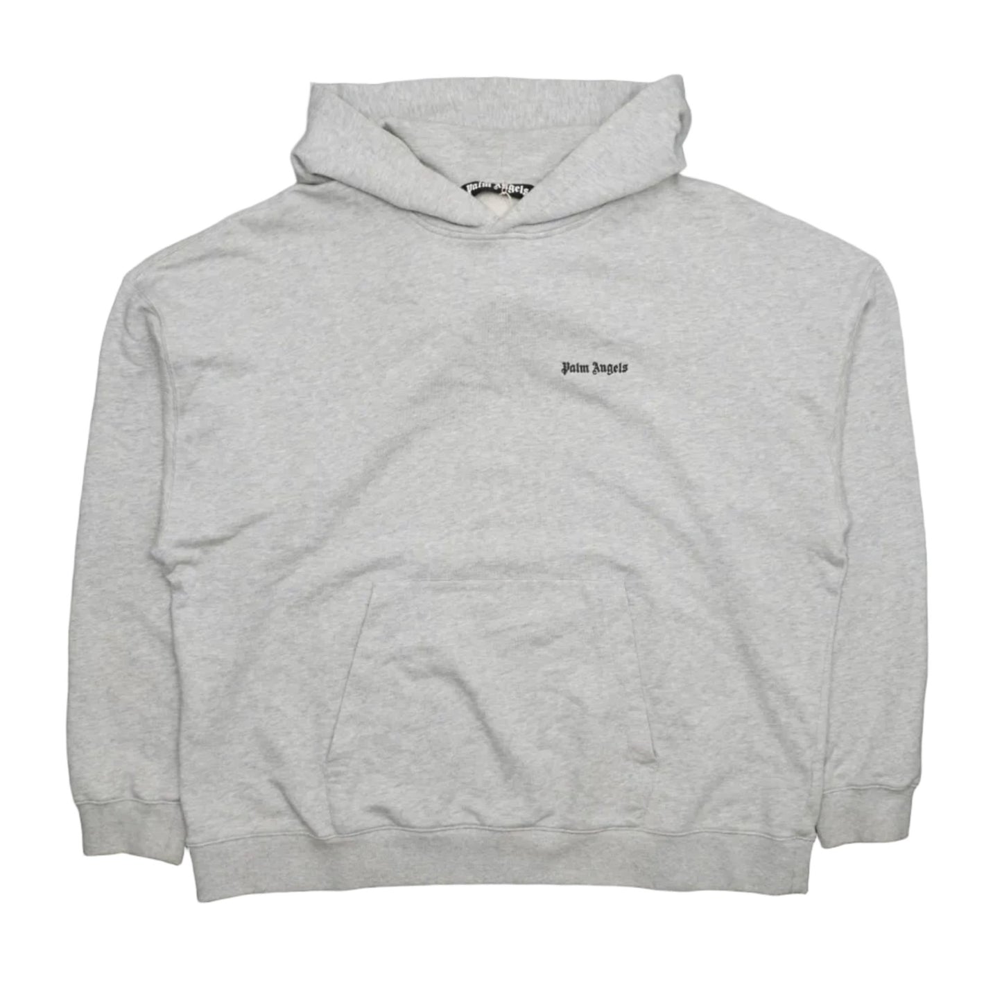 Palm Angels Mini Chest Logo Grey Hoodie - Palm Angels - SecondPlace