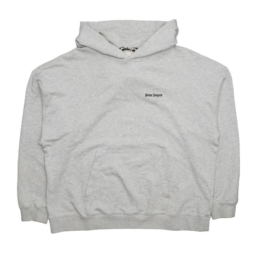 Palm Angels Mini Chest Logo Grey Hoodie - Palm Angels - SecondPlace