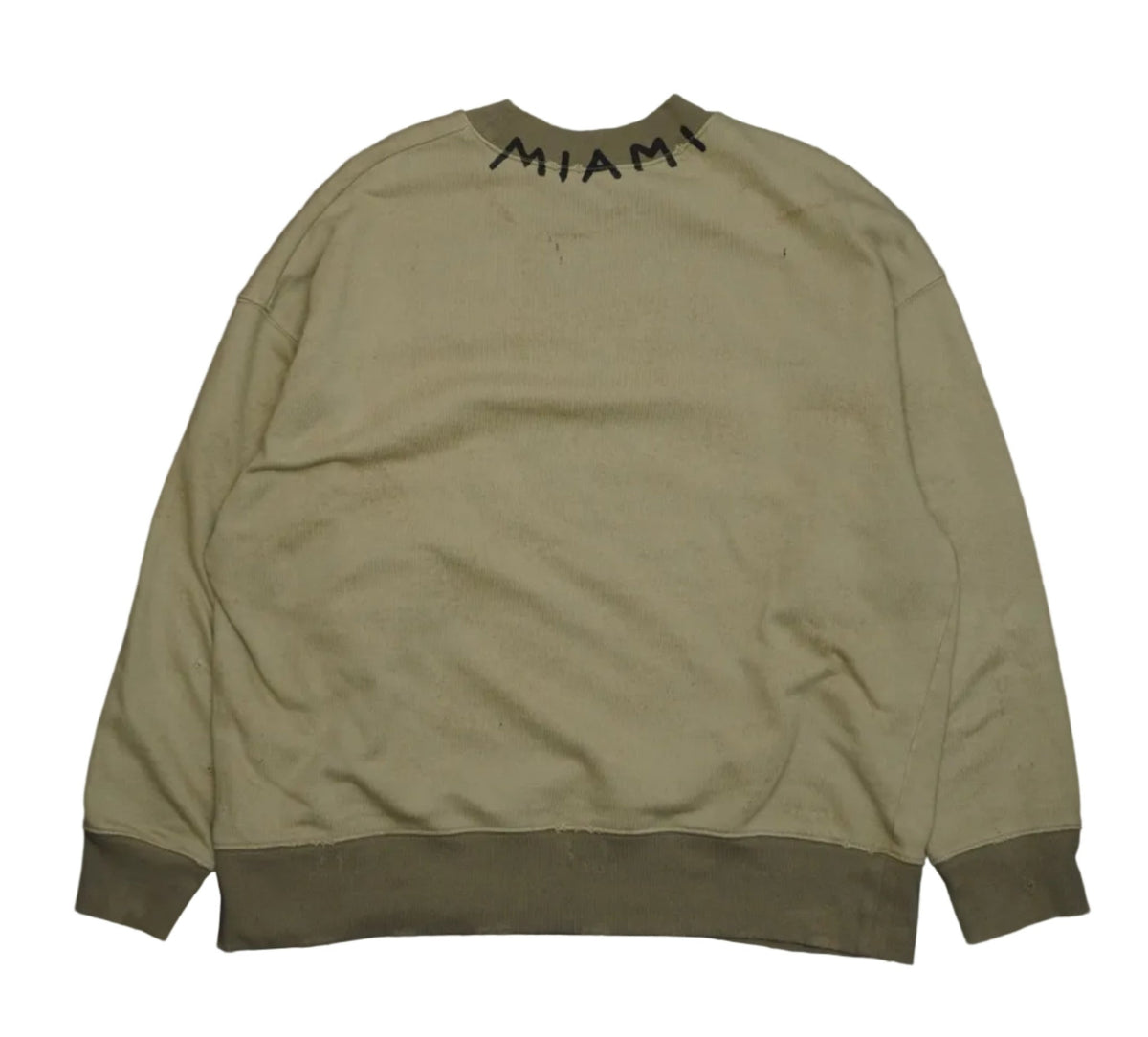 Palm Angels Seasonal Logo Military Green Sweatshirt - Palm Angels - SecondPlace