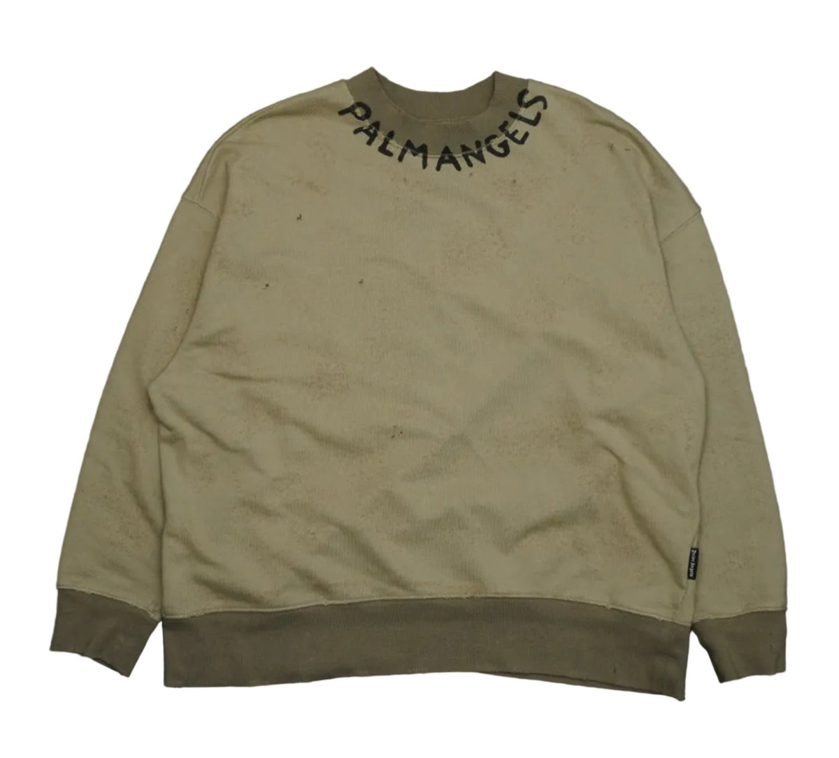 Palm Angels Seasonal Logo Military Green Sweatshirt - Palm Angels - SecondPlace