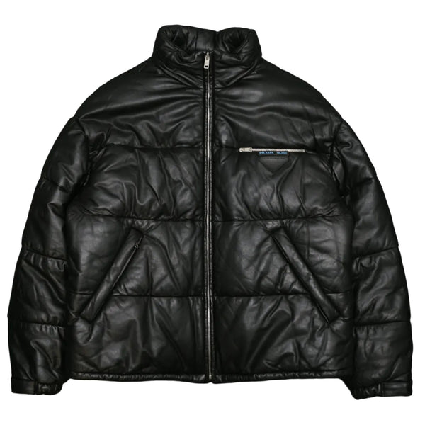 Prada Nappa Leather Puffer Jacket