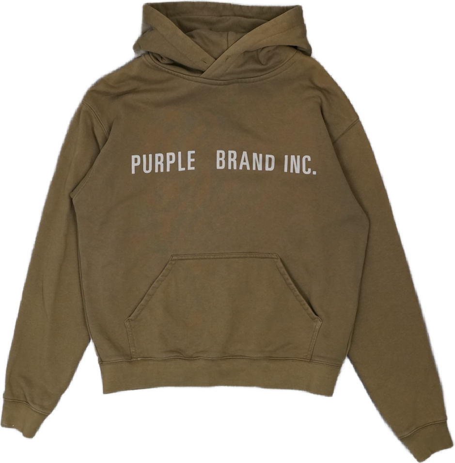 Purple Brand Y3000 Beige Hoodie