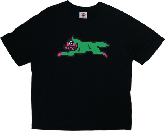 Ice Cream Green/Pink Logo Black T-Shirt