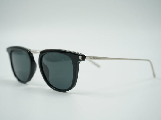 Saint Laurent Shiny Black Havana Sunglasses - Saint Laurent - SecondPlace