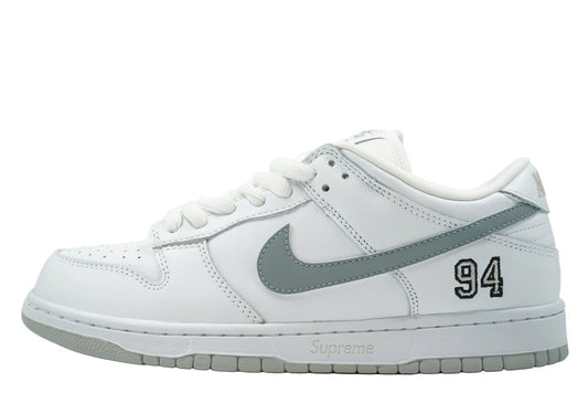SB Dunk Low Supreme 94 White Metallic Silver - Nike - SecondPlace