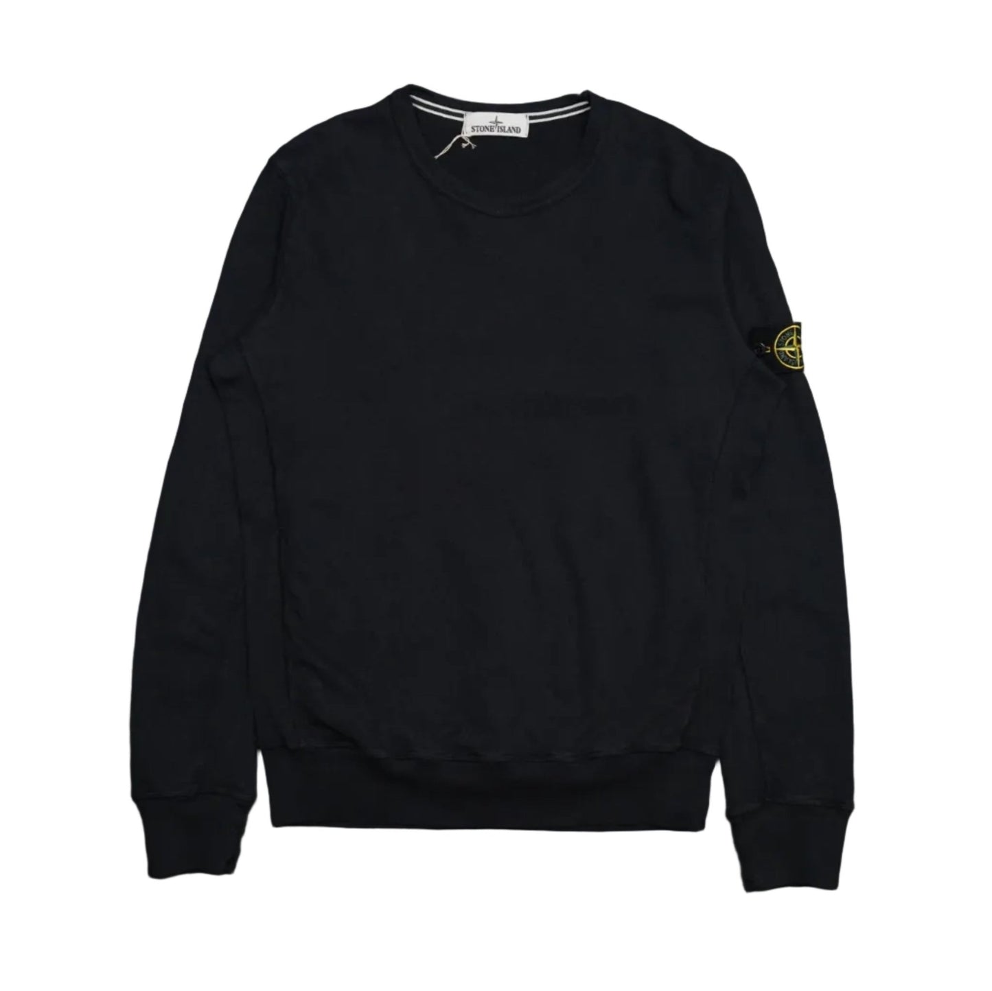 Stone Island Black Crewneck - Stone Island - SecondPlace