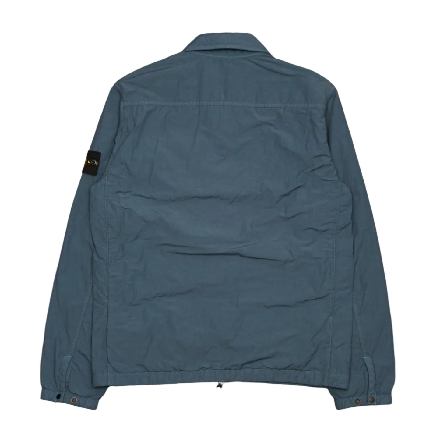 Stone Island Chest-Pocket Blue Jacket Overshirt - Stone Island - SecondPlace