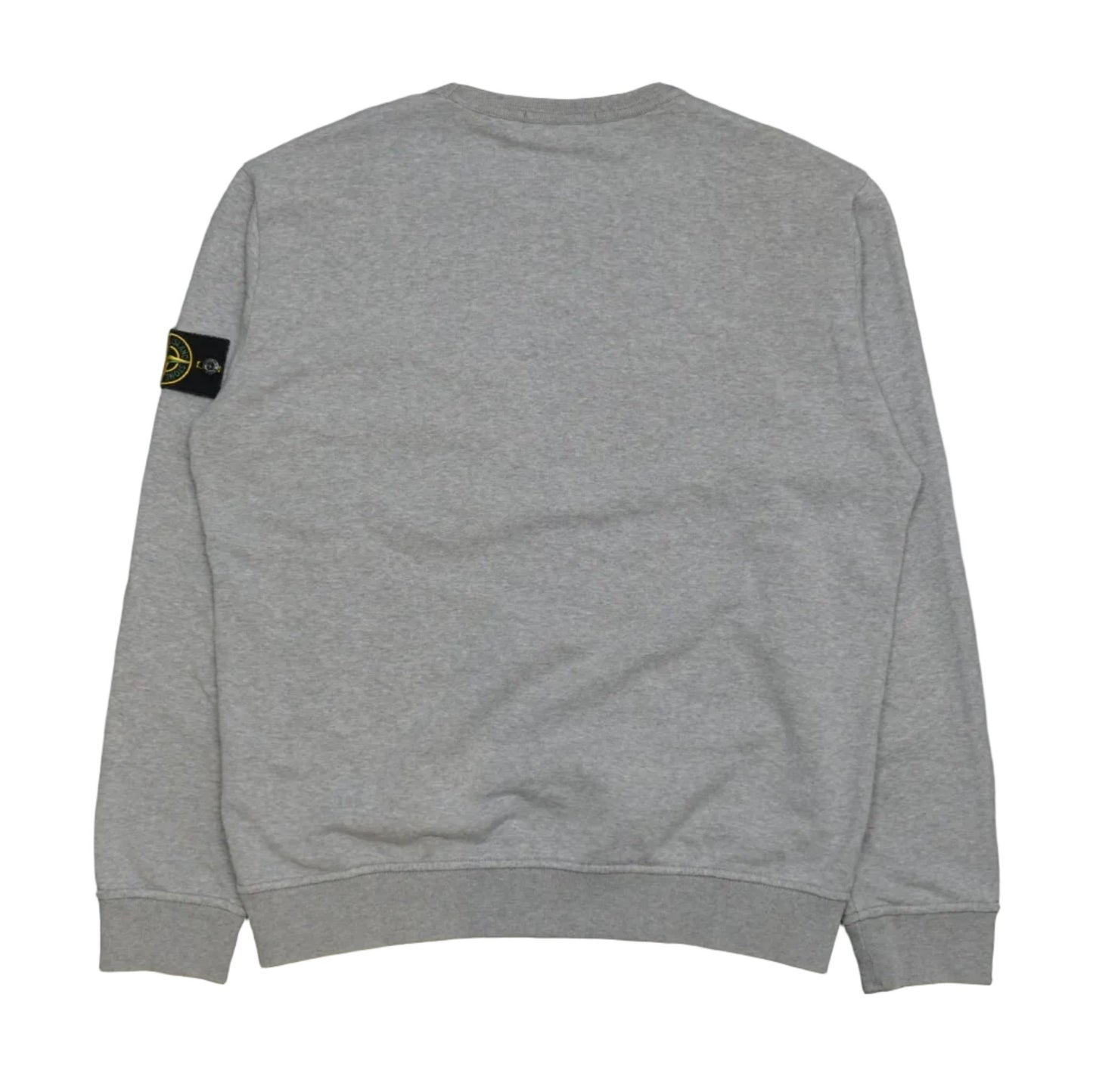 Stone Island Chest Pocket Grey Crewneck - Stone Island - SecondPlace