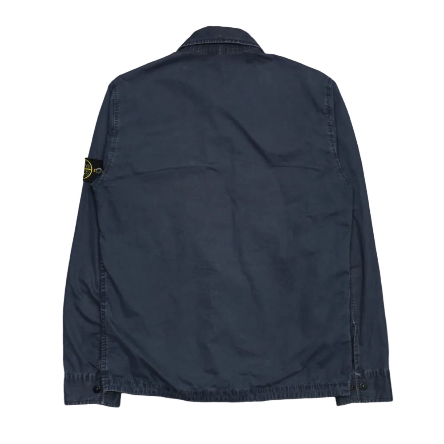 Stone Island DB Chest - Pocket Black Zip - Up Overshirt - Stone Island - SecondPlace