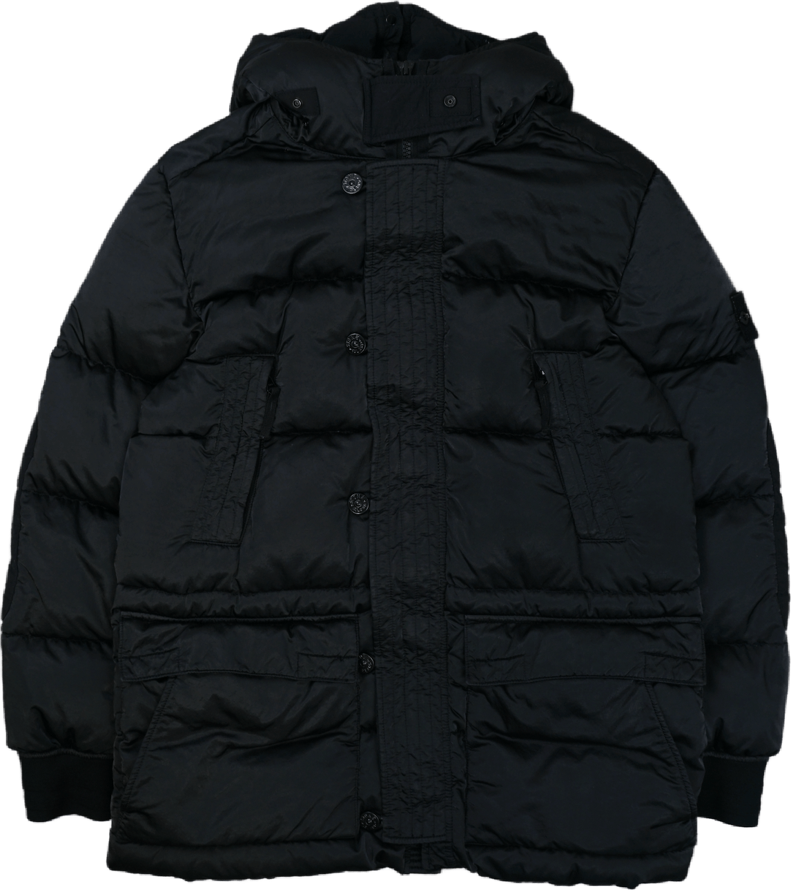 Stone Island Nylon Raso Down - TC Black Jacket - Stone Island - SecondPlace