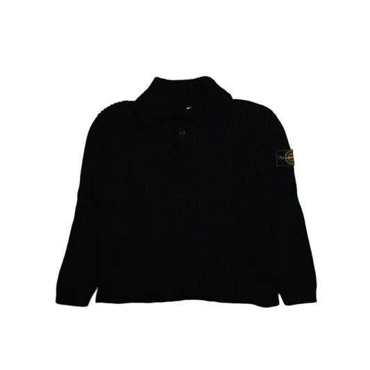 Stone Island Vintage 90s Black Knitwear - Stone Island - SecondPlace