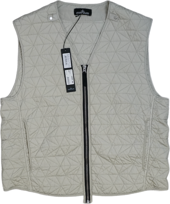 Stone Island Checkered Beige Vest