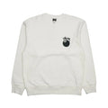 Stussy 8 Ball Natural White Crewneck